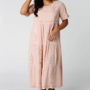 Called to surf Cathy embroidered pocket dress